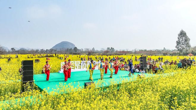 广西桂开云林：乡村文化艺术节吸引游客“打卡”春光(图3)